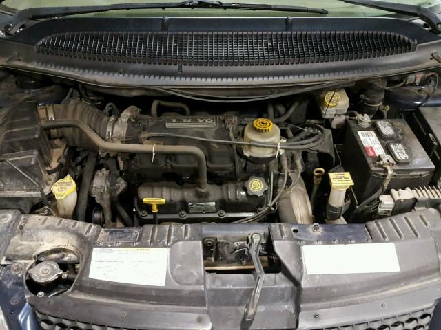 1D4GP25343B298444 - 2003 DODGE CARAVAN SE BLUE photo 7