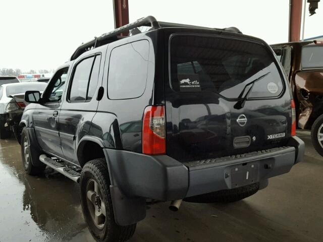 5N1ED28T43C660562 - 2003 NISSAN XTERRA XE BLACK photo 3