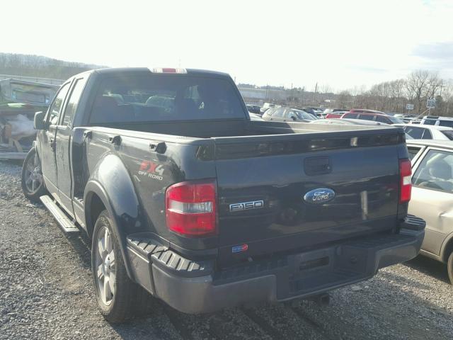 1FTPX04507KC21788 - 2007 FORD F150 BLACK photo 3