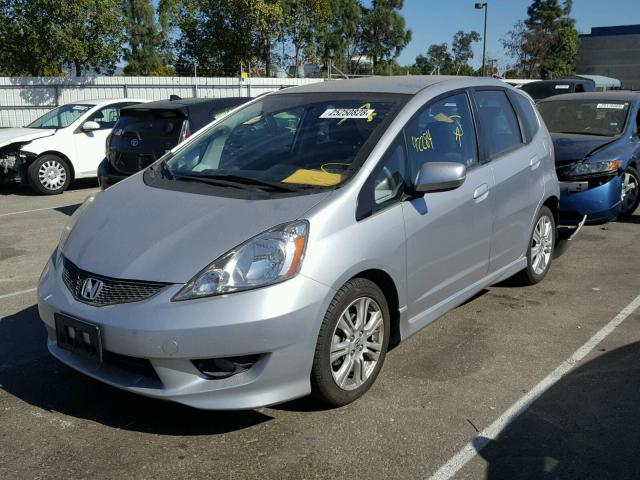 JHMGE8H68BS011809 - 2011 HONDA FIT SPORT SILVER photo 2