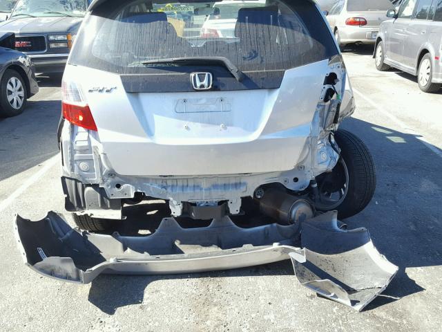 JHMGE8H68BS011809 - 2011 HONDA FIT SPORT SILVER photo 9