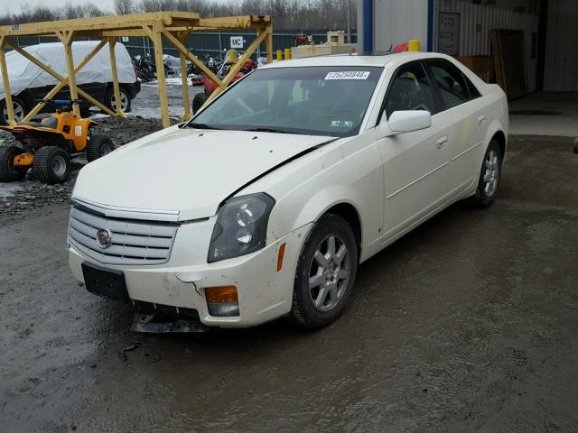 1G6DM57T570114463 - 2007 CADILLAC CTS WHITE photo 2