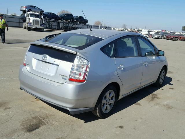 JTDKB20U877658510 - 2007 TOYOTA PRIUS SILVER photo 4