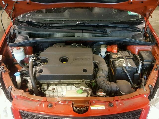 JS2YB413585100256 - 2008 SUZUKI SX4 BASE RED photo 7