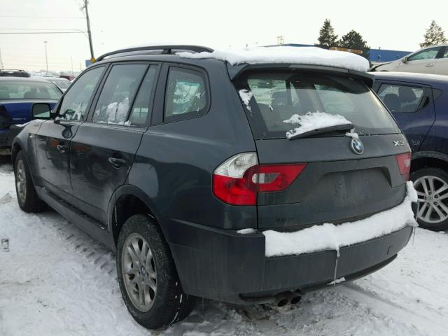 WBXPA73454WC43640 - 2004 BMW X3 2.5I GRAY photo 3