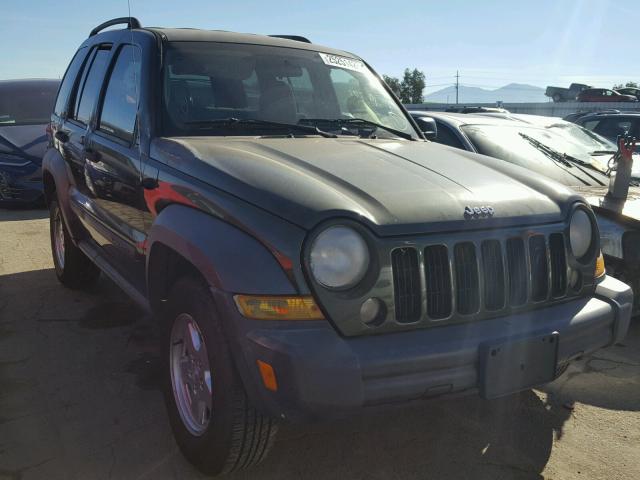 1J4GL48K07W626829 - 2007 JEEP LIBERTY SP GREEN photo 1