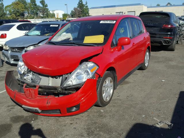 3N1BC1CP7CK200257 - 2012 NISSAN VERSA S RED photo 2