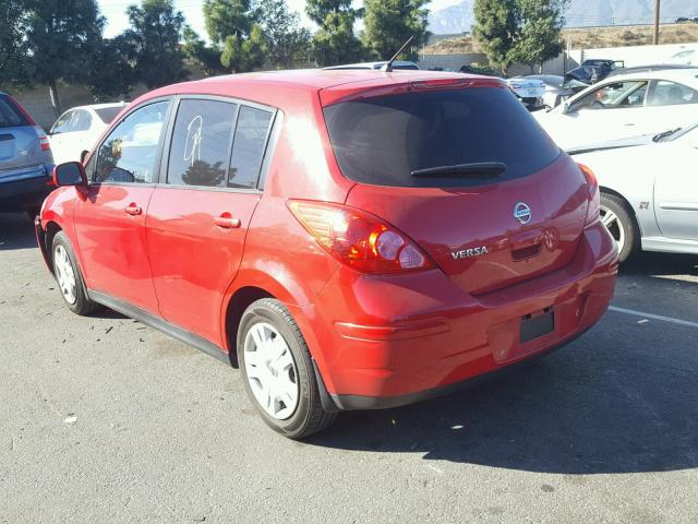 3N1BC1CP7CK200257 - 2012 NISSAN VERSA S RED photo 3