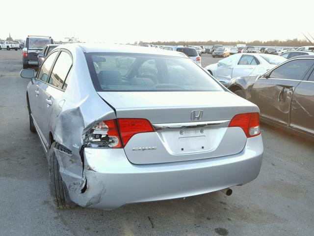 19XFA16869E015634 - 2009 HONDA CIVIC EX ვერცხლისფერი ფოტო 3