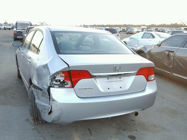 19XFA16869E015634 - 2009 HONDA CIVIC EX SILVER photo 3