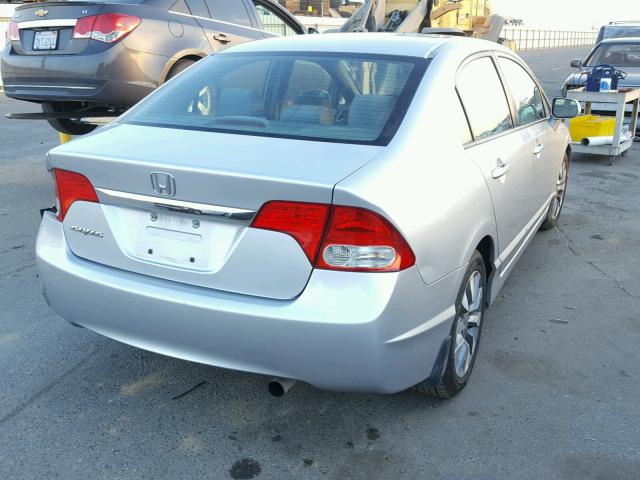 19XFA16869E015634 - 2009 HONDA CIVIC EX ვერცხლისფერი ფოტო 4