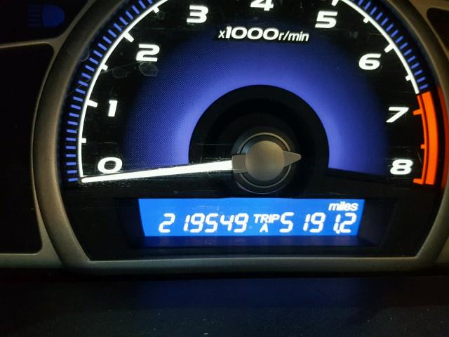 19XFA16869E015634 - 2009 HONDA CIVIC EX ვერცხლისფერი ფოტო 8