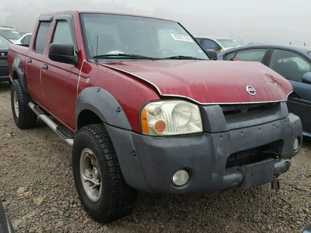 1N6ED27T92C303315 - 2002 NISSAN FRONTIER C RED photo 1