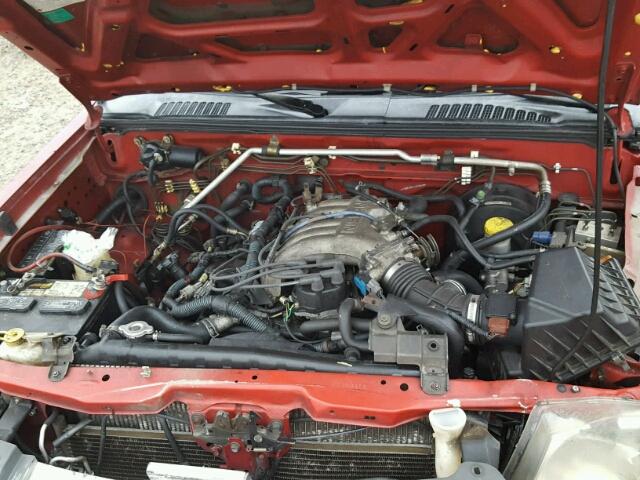 1N6ED27T92C303315 - 2002 NISSAN FRONTIER C RED photo 7