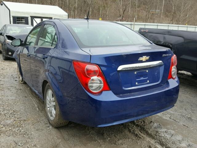 1G1JD5SH7C4206236 - 2012 CHEVROLET SONIC LT BLUE photo 3