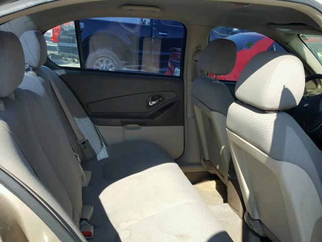 1G1ZS58F47F315648 - 2007 CHEVROLET MALIBU LS GOLD photo 6