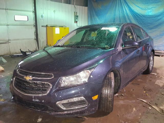 1G1PE5SBXG7194526 - 2016 CHEVROLET CRUZE LIMI BLUE photo 2