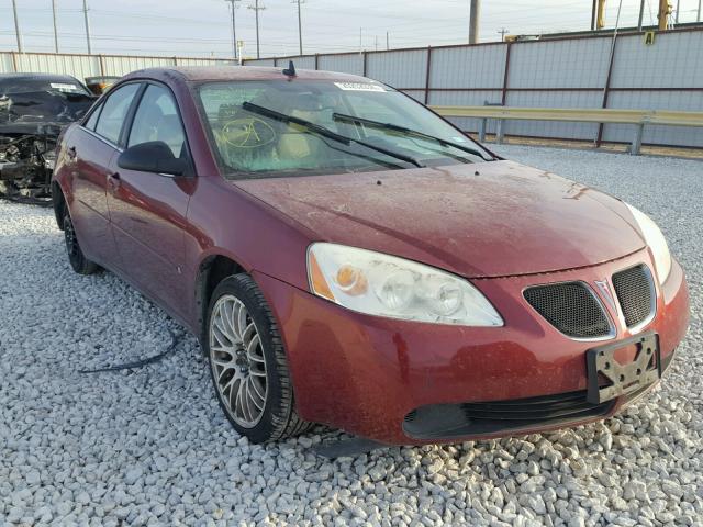 1G2ZG57B994193850 - 2009 PONTIAC G6 RED photo 1