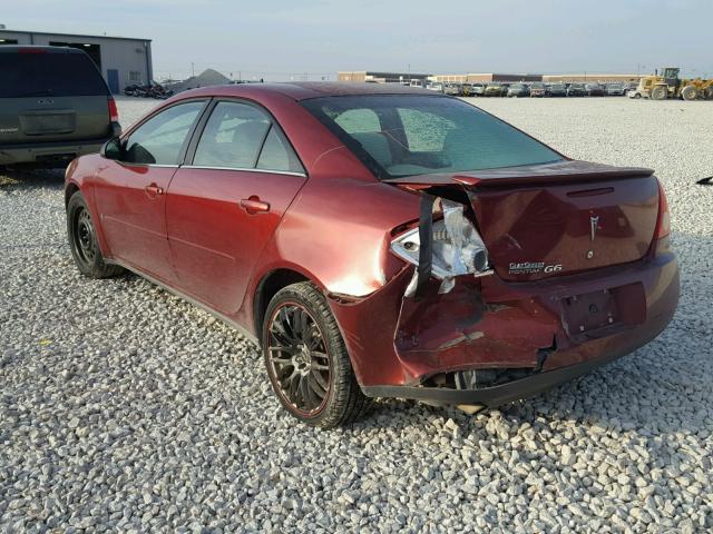 1G2ZG57B994193850 - 2009 PONTIAC G6 RED photo 3