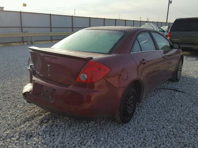 1G2ZG57B994193850 - 2009 PONTIAC G6 RED photo 4