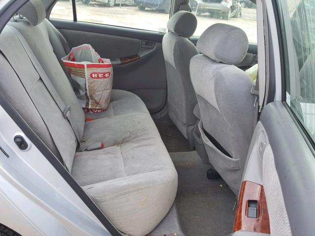 2T1BR32E05C394170 - 2005 TOYOTA COROLLA CE SILVER photo 6