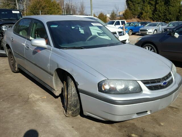 2G1WF52E749417120 - 2004 CHEVROLET IMPALA SILVER photo 1