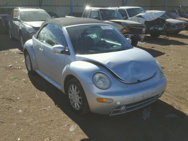 3VWCM31Y24M312716 - 2004 VOLKSWAGEN NEW BEETLE SILVER photo 1