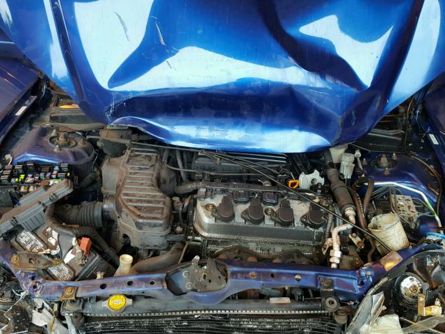 1HGEM219X4L050056 - 2004 HONDA CIVIC EX BLUE photo 7