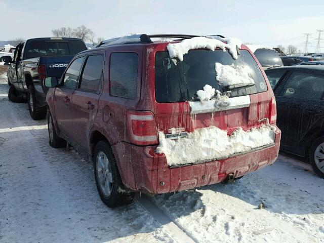 1FMCU94158KB41683 - 2008 FORD ESCAPE LIM RED photo 3