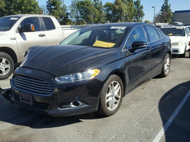 3FA6P0HRXDR242329 - 2013 FORD FUSION SE BLACK photo 2