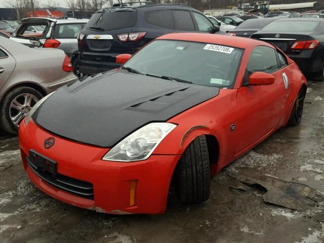 JN1BZ34D18M701540 - 2008 NISSAN 350Z COUPE RED photo 2