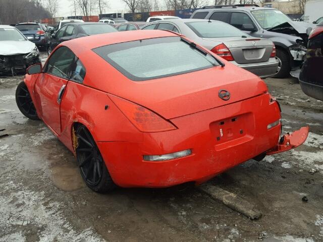 JN1BZ34D18M701540 - 2008 NISSAN 350Z COUPE RED photo 3