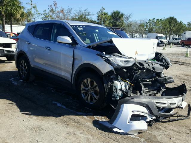 5XYZT3LB3EG203334 - 2014 HYUNDAI SANTA FE S SILVER photo 1