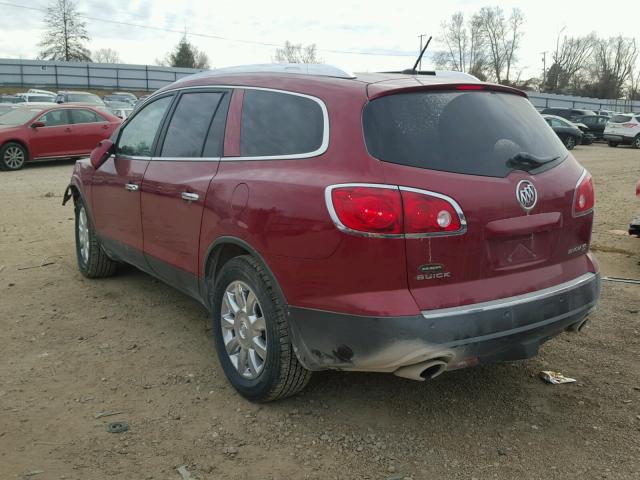 5GAKVCED0CJ391013 - 2012 BUICK ENCLAVE MAROON photo 3