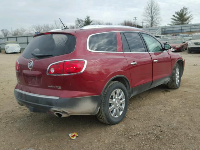 5GAKVCED0CJ391013 - 2012 BUICK ENCLAVE MAROON photo 4