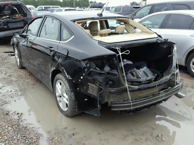 3FA6P0H72GR113911 - 2016 FORD FUSION SE BLACK photo 3