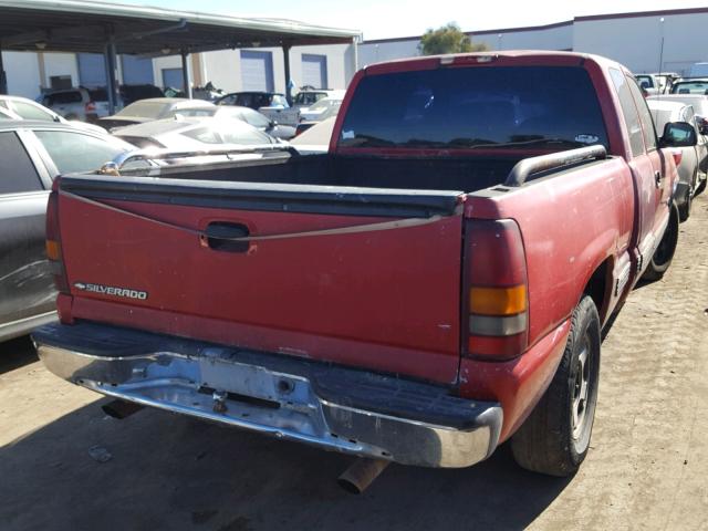 2GCEC19V0X1223946 - 1999 CHEVROLET SILVERADO RED photo 4