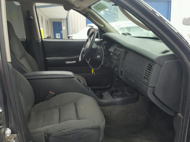 1D4HS38N83F574722 - 2003 DODGE DURANGO SP GRAY photo 5