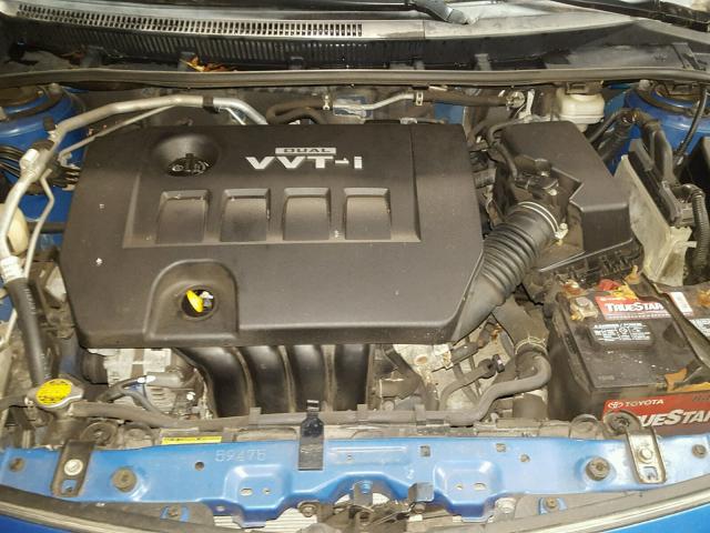 2T1BU4EE5AC289604 - 2010 TOYOTA COROLLA BA BLUE photo 7