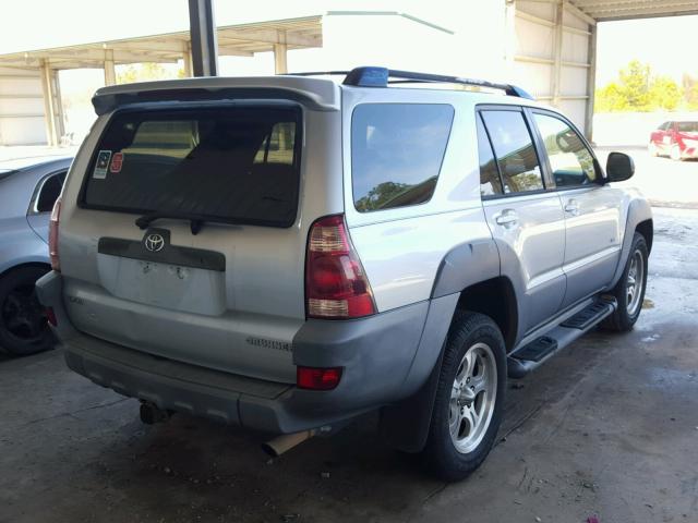 JTEZU14RX30008262 - 2003 TOYOTA 4RUNNER SR SILVER photo 4