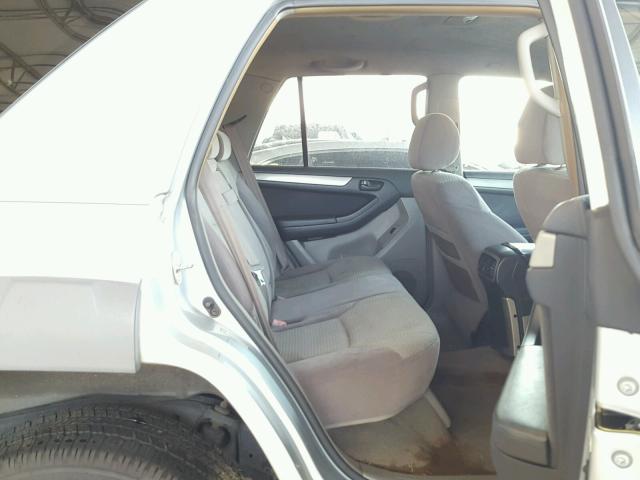 JTEZU14RX30008262 - 2003 TOYOTA 4RUNNER SR SILVER photo 6