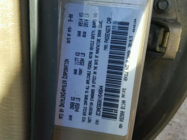 2C3AE66G01H548644 - 2001 CHRYSLER 300M GOLD photo 10