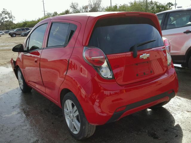 KL8CB6S98EC490336 - 2014 CHEVROLET SPARK LS RED photo 3