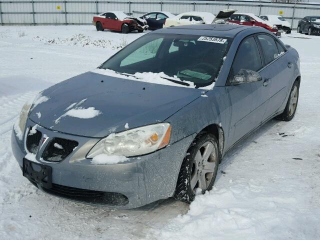 1G2ZG58B774273742 - 2007 PONTIAC G6 BASE BLUE photo 2