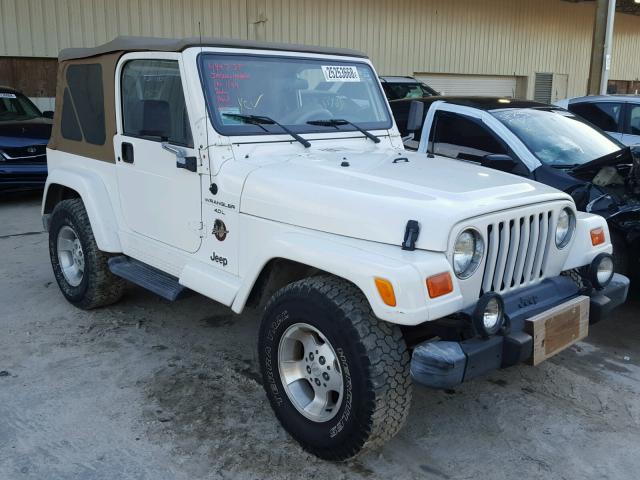 1J4FA59S51P340739 - 2001 JEEP WRANGLER / WHITE photo 1