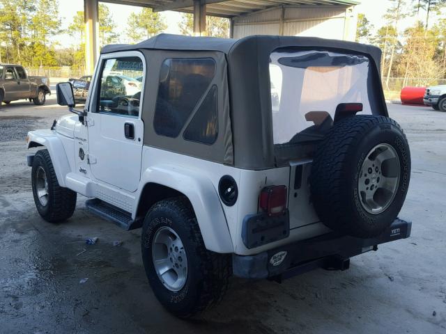 1J4FA59S51P340739 - 2001 JEEP WRANGLER / WHITE photo 3