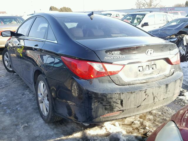 5NPEC4AC6BH136507 - 2011 HYUNDAI SONATA SE BLACK photo 3