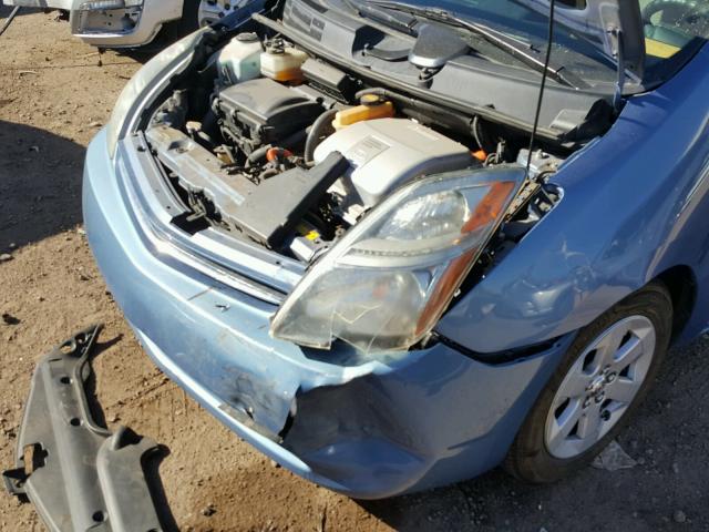 JTDKB20U587709673 - 2008 TOYOTA PRIUS BLUE photo 9