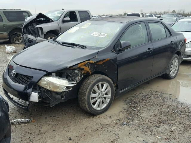 1NXBU40E89Z103085 - 2009 TOYOTA COROLLA BA BLACK photo 2