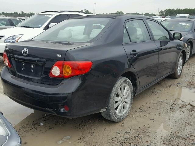 1NXBU40E89Z103085 - 2009 TOYOTA COROLLA BA BLACK photo 4